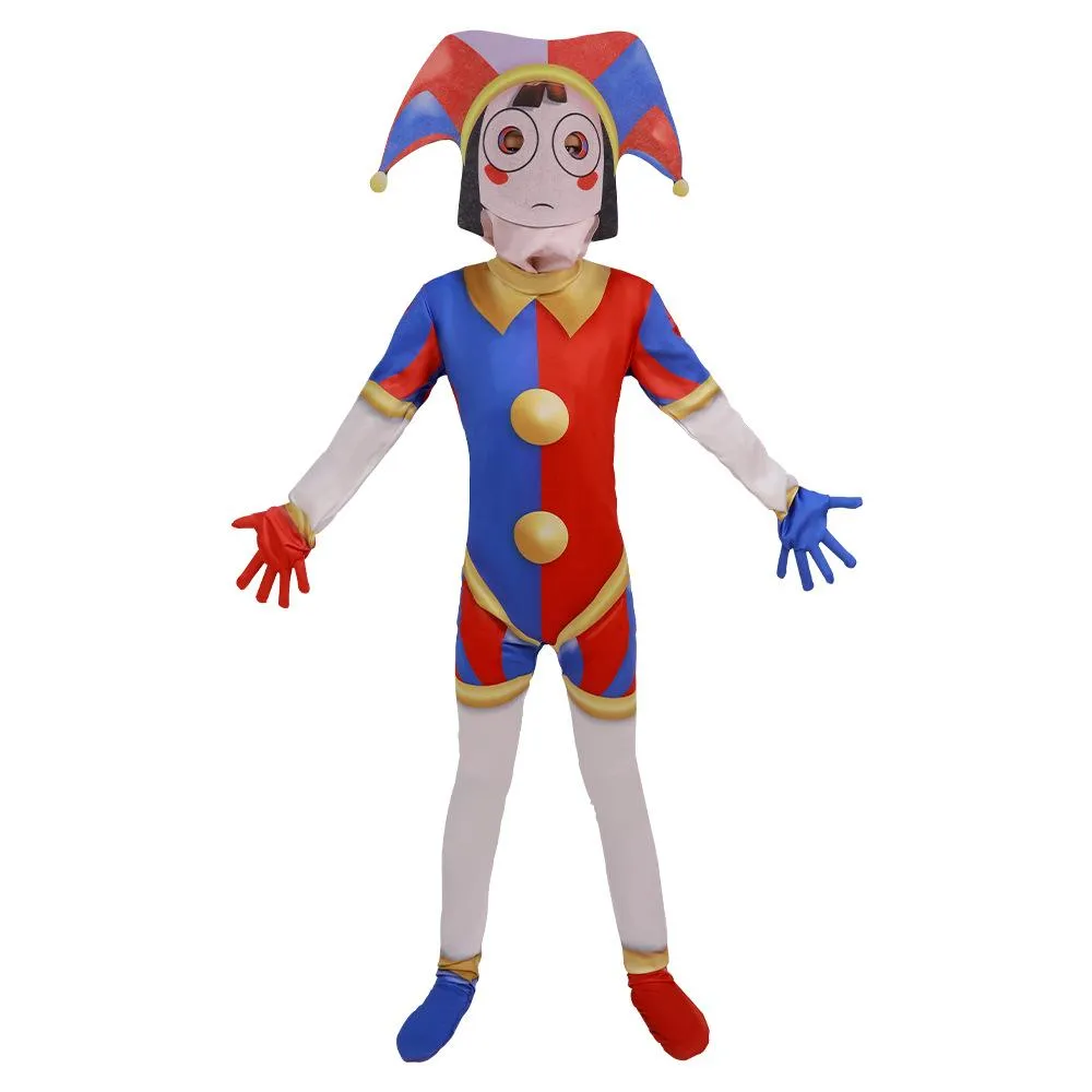 The Amazing Digital Circus TADC Pomni Costume Zentai Bodysuit Cosplay Halloween