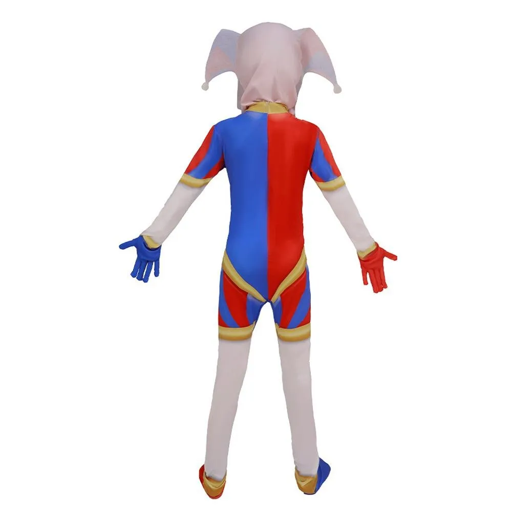 The Amazing Digital Circus TADC Pomni Costume Zentai Bodysuit Cosplay Halloween