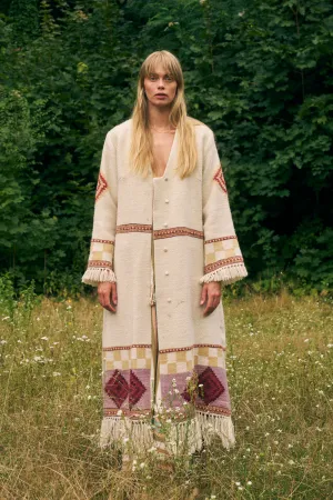 The Kullu Wool Coat - Vanilla