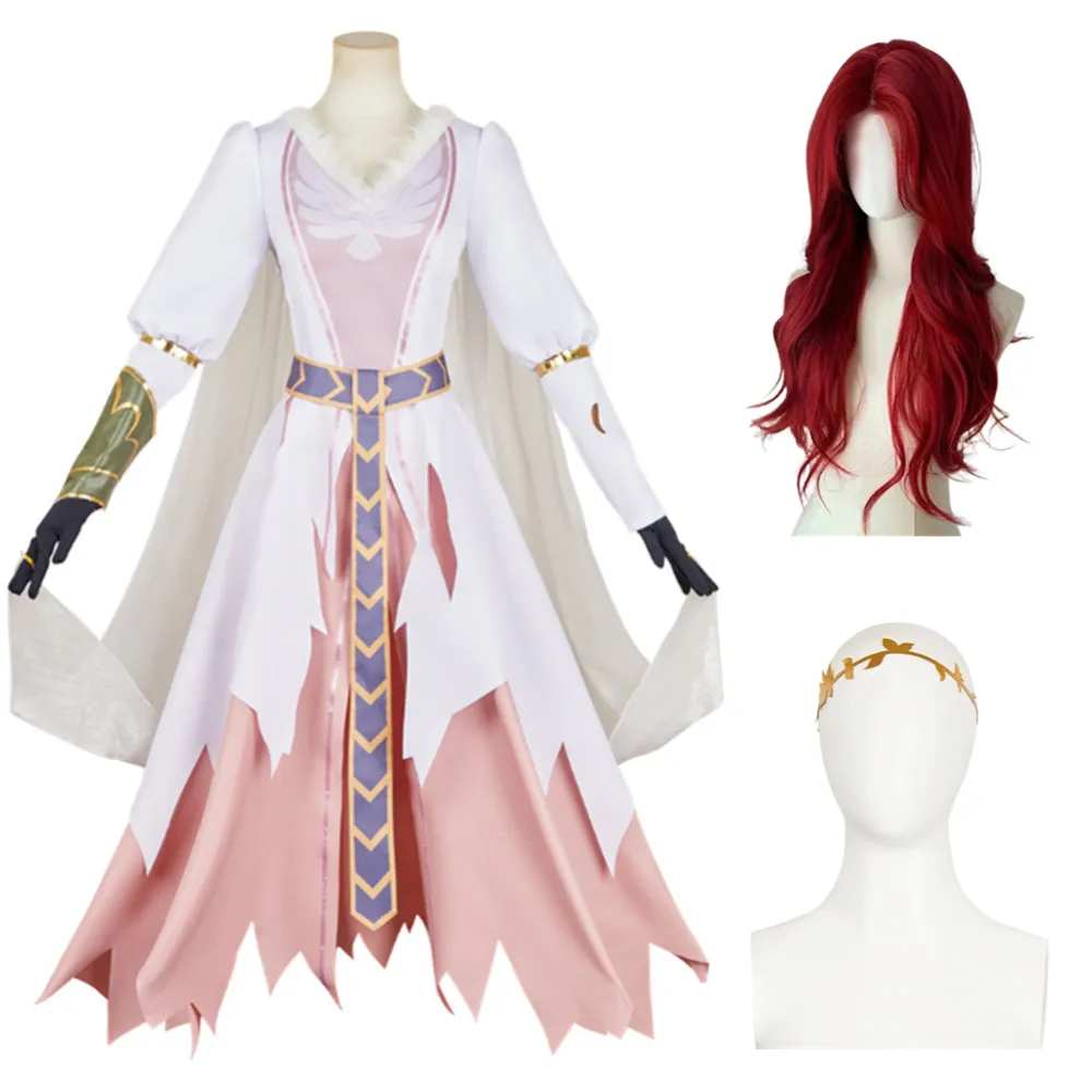 The Lord Of The Rings : The War of the Rohirrim (2024) Hera Women White Dress Cosplay Costume