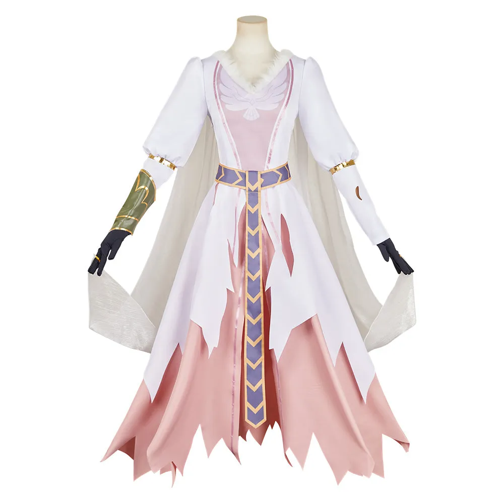 The Lord Of The Rings : The War of the Rohirrim (2024) Hera Women White Dress Cosplay Costume