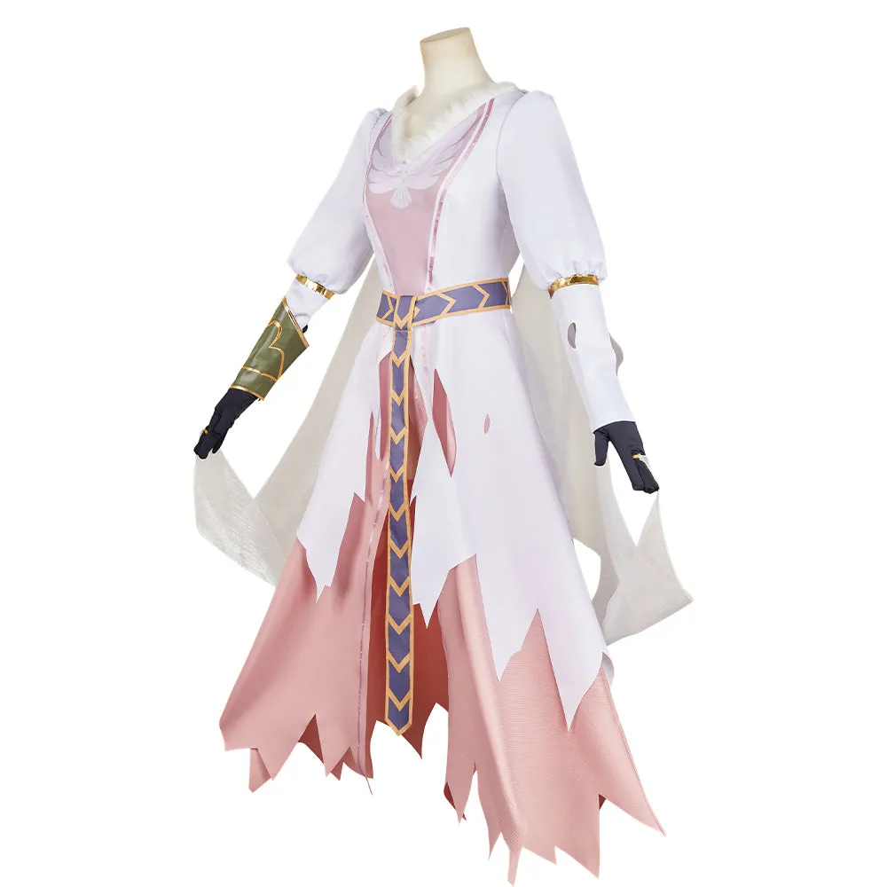 The Lord Of The Rings : The War of the Rohirrim (2024) Hera Women White Dress Cosplay Costume