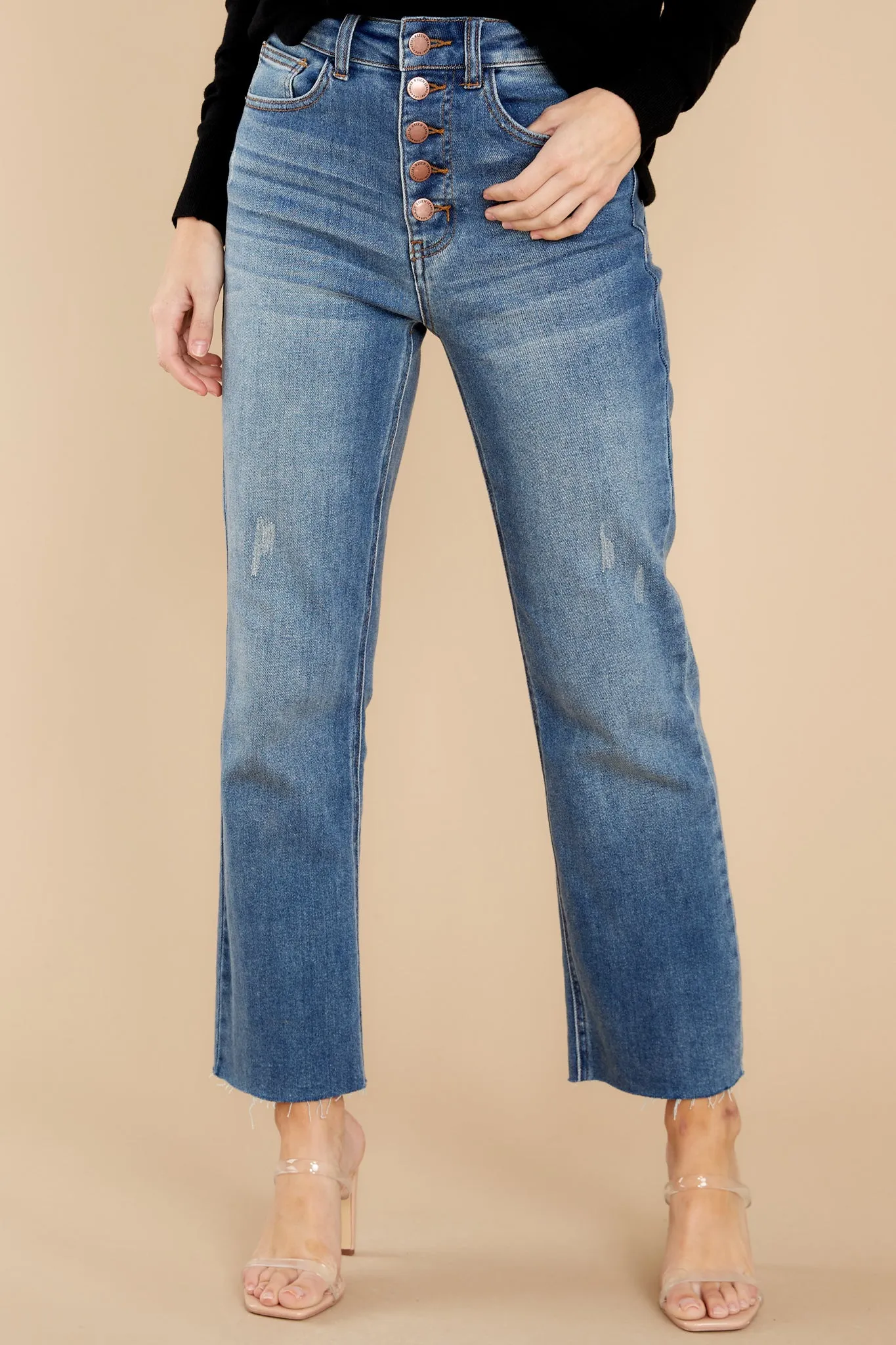 The Perfect Fit Medium Wash Straight Jeans