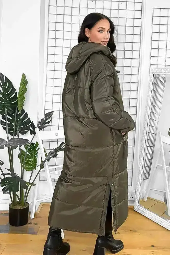 Thick Padded Maxi Parka Jacket