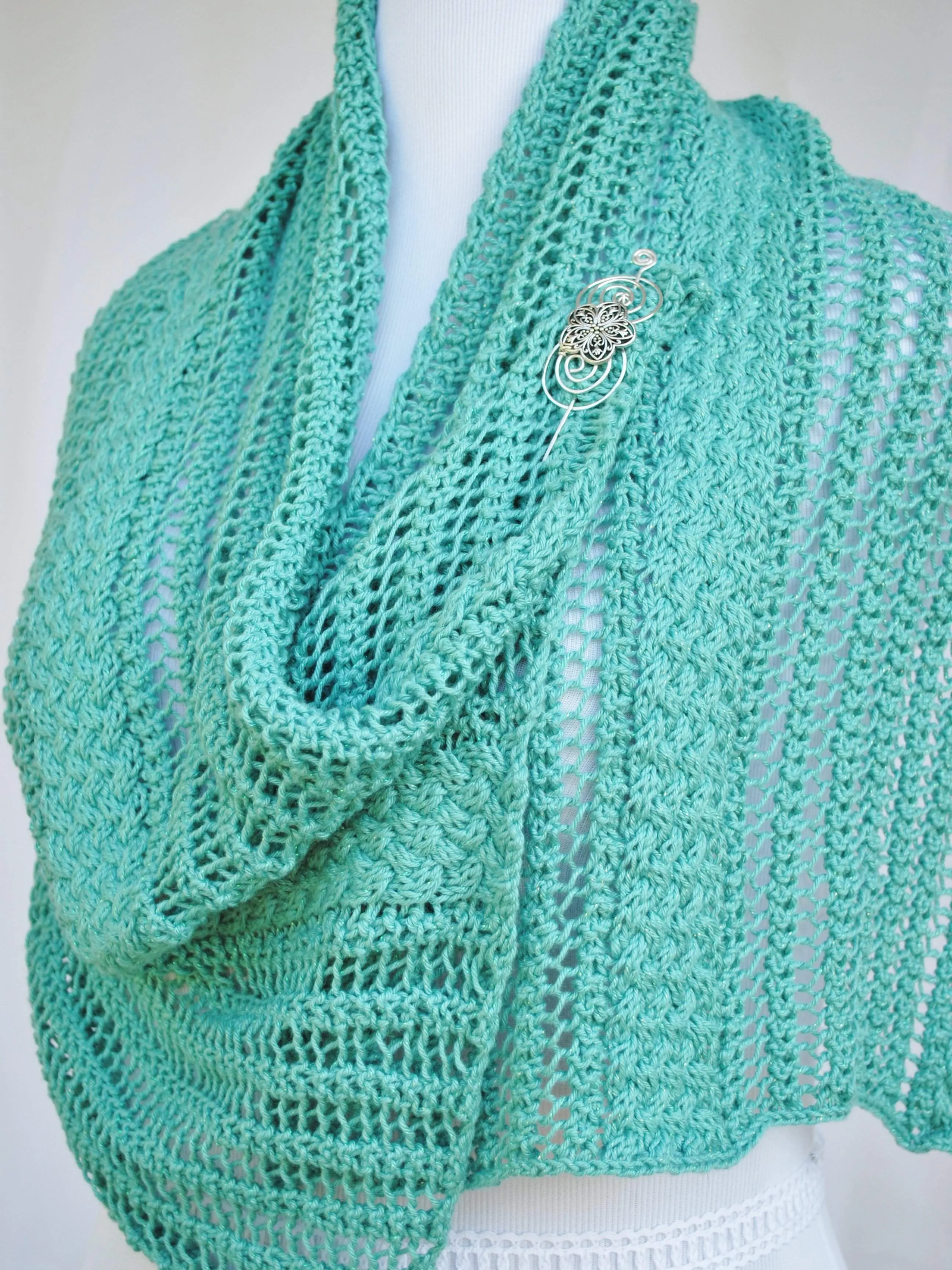 Titchfield Knit Wrap Pattern PDF Downlaod