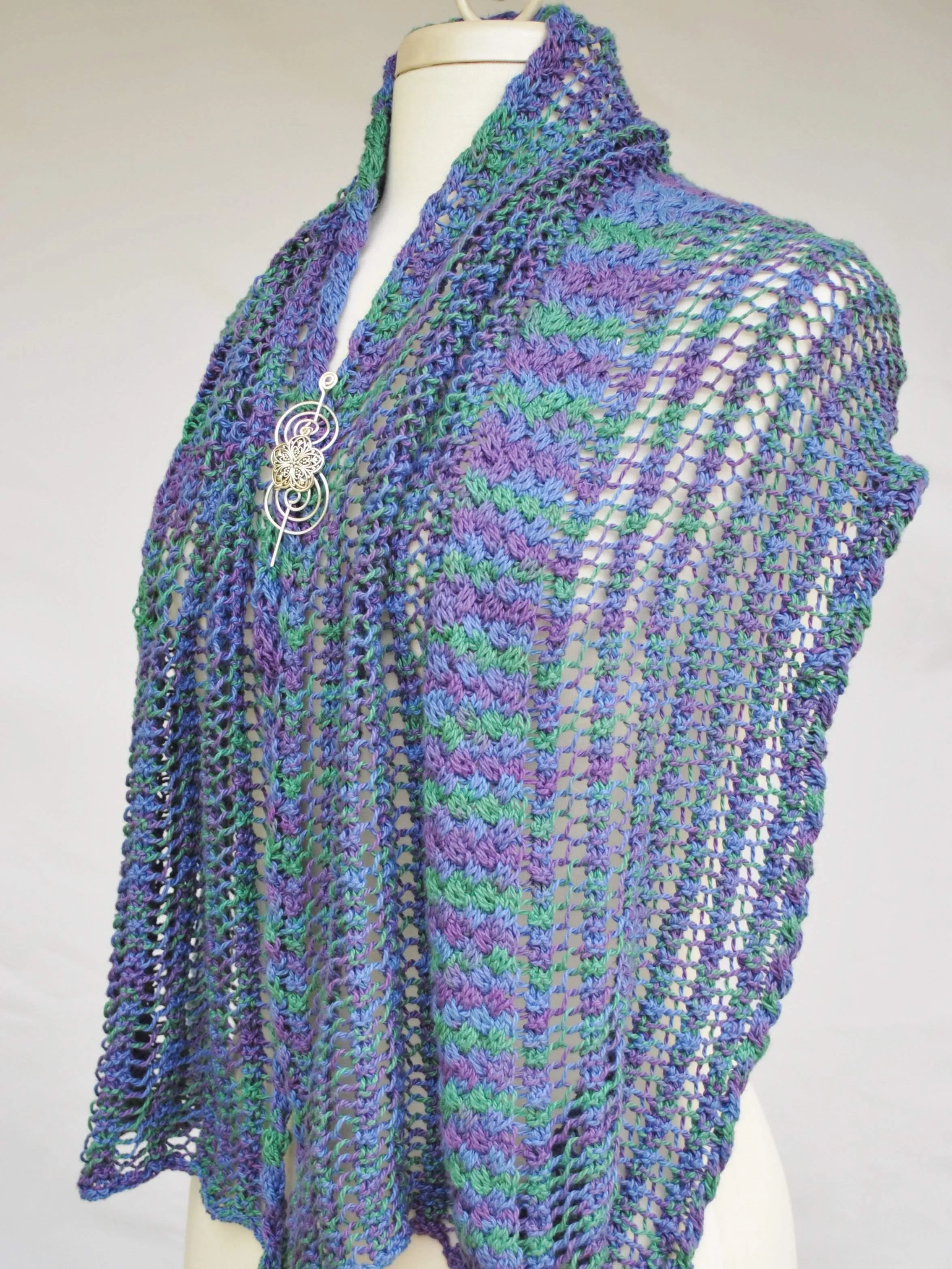 Titchfield Knit Wrap Pattern PDF Downlaod