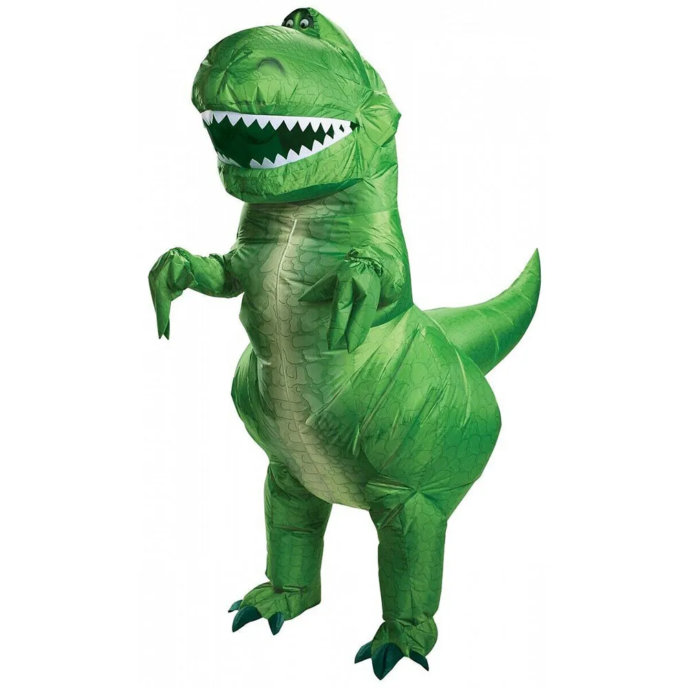 Toy Story Rex The Dinosaur Adult Inflatable Jumpsuit Costume