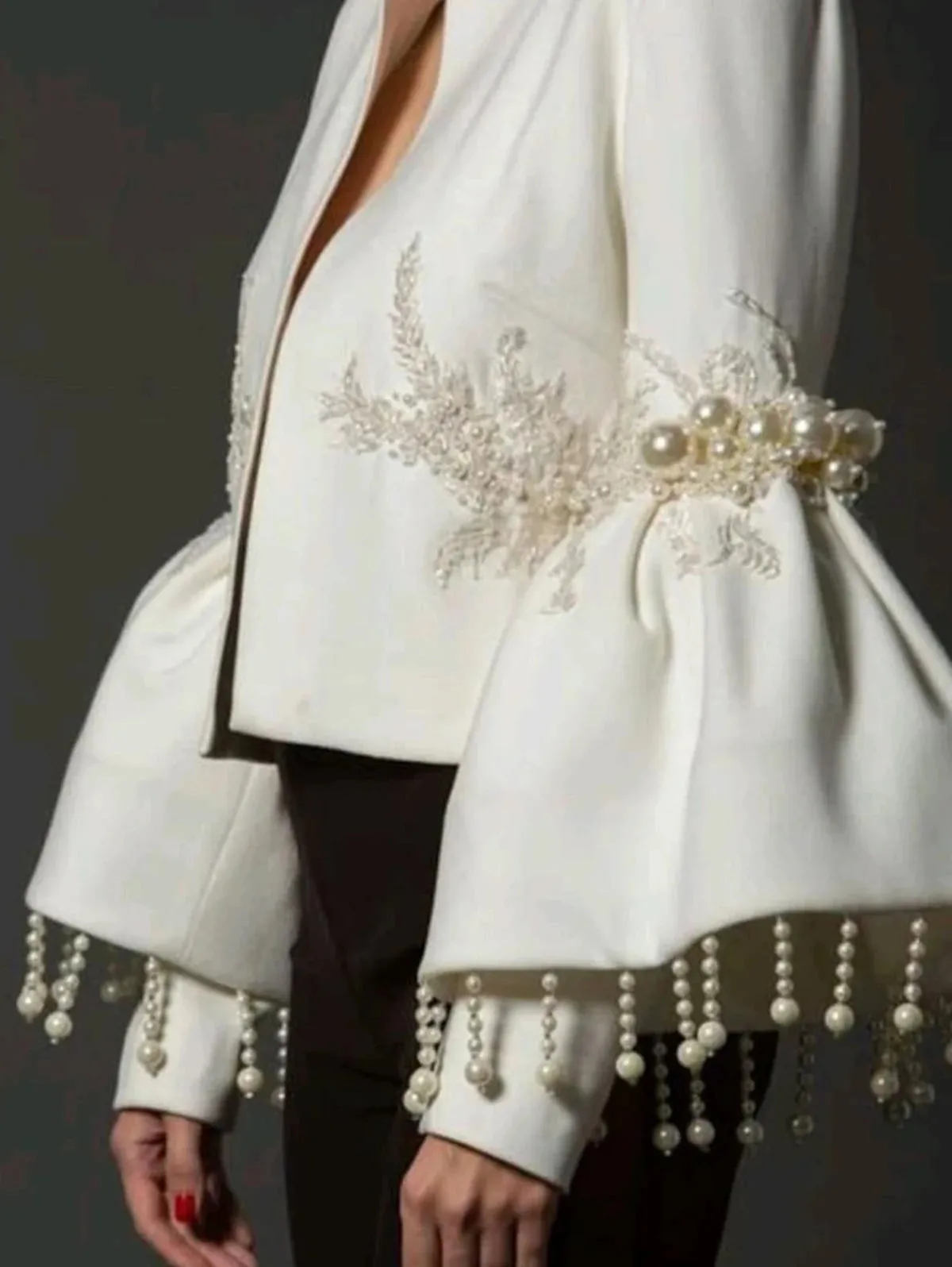 Trendy Fringed Embroidery Flared Sleeve Jackets