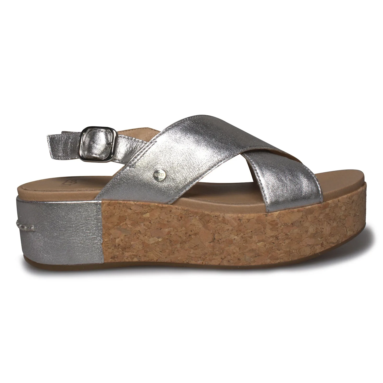 UGG Shoshana Silver Sandals - Women's