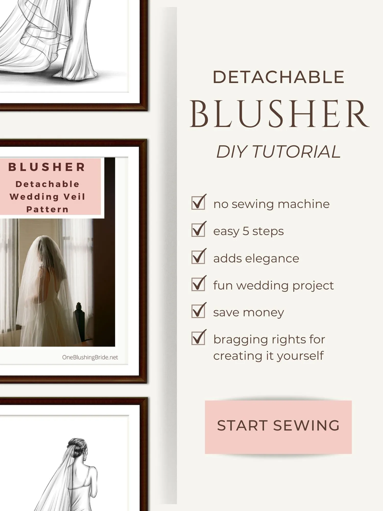 Ultimate Wedding Accessory Sewing Guide: 15  Bridal Veil, Cape and Sleeve Patterns