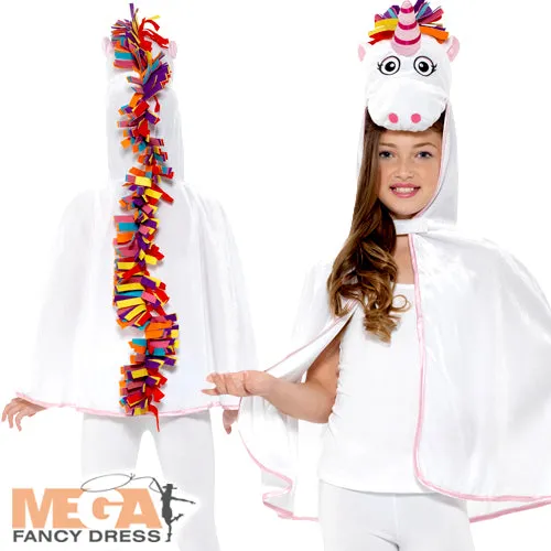 Unicorn Cape Girls Costume Accessory