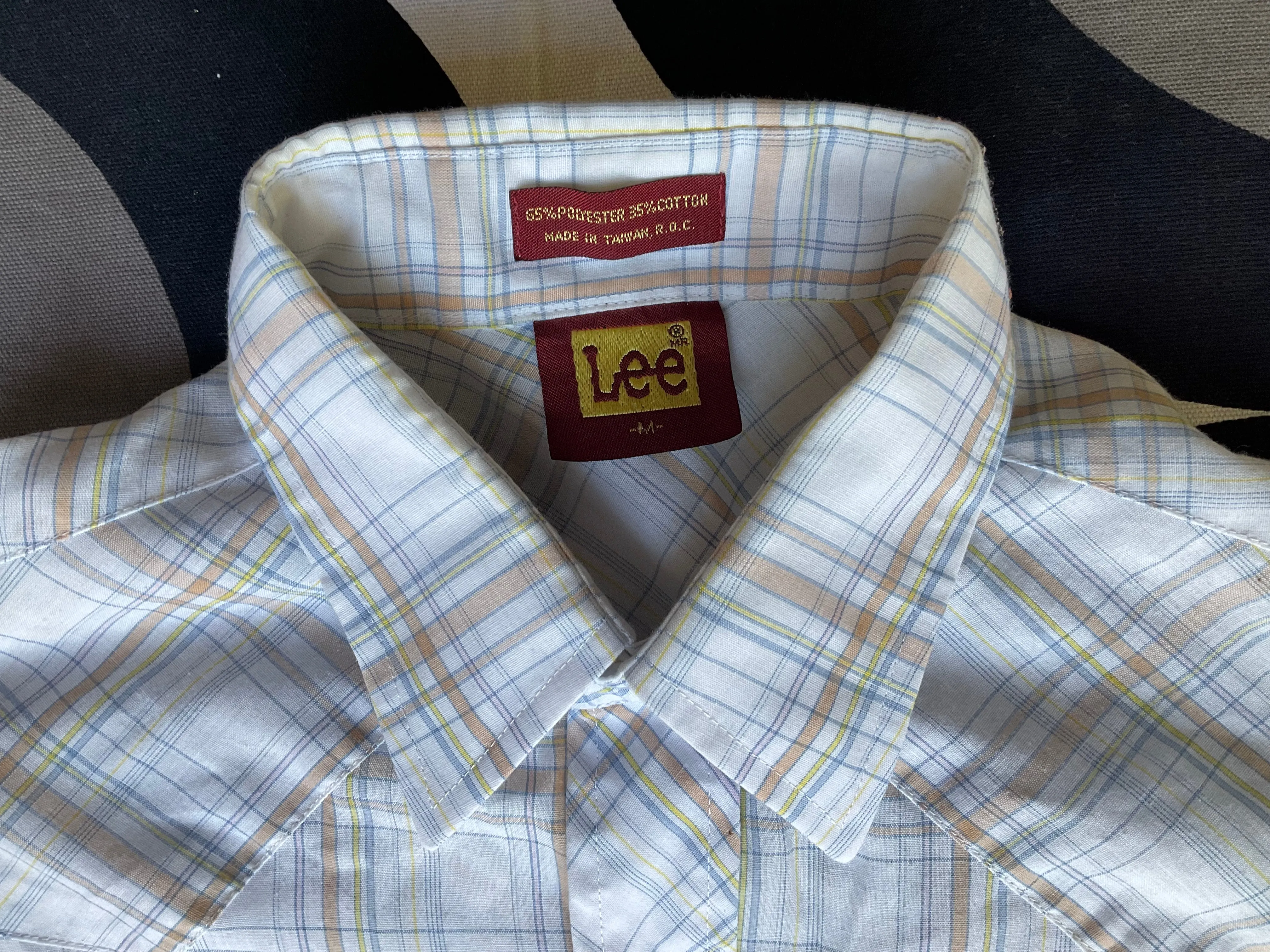 Vintage Lee Western long-sleeve check shirt, Medium