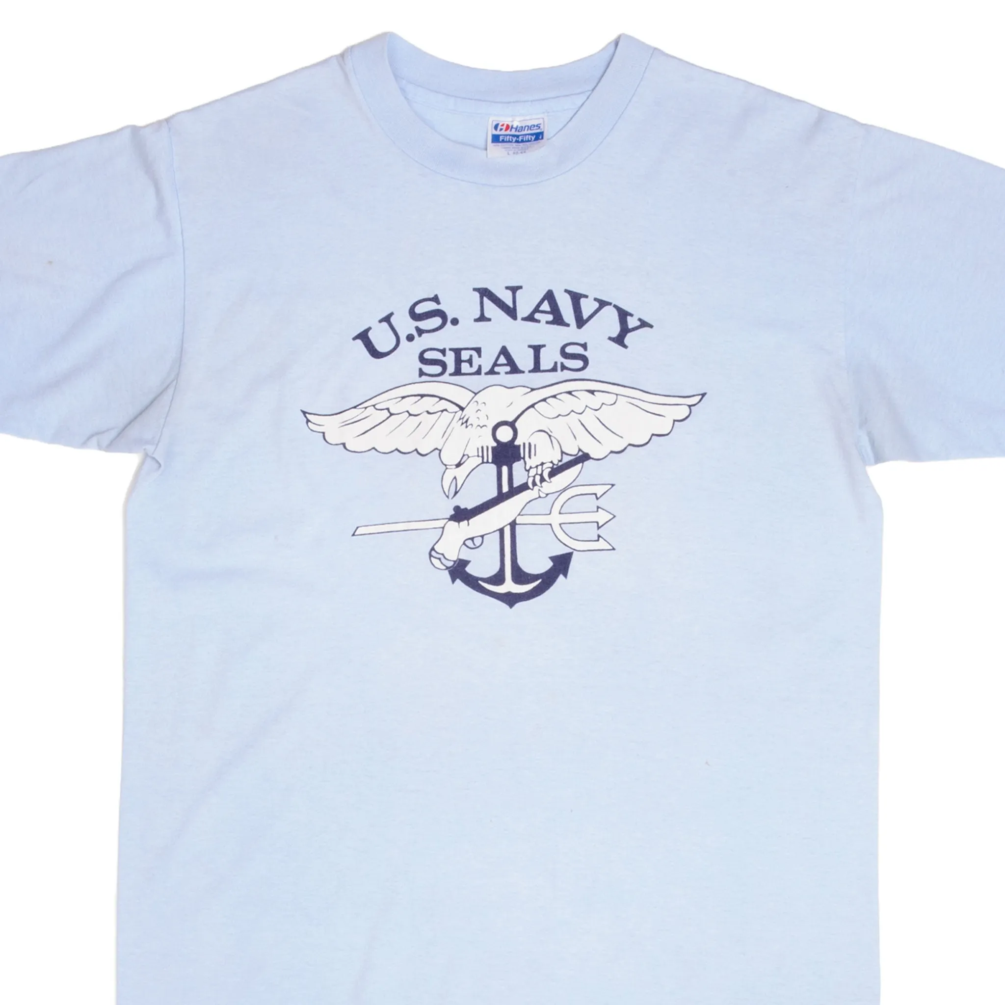 VINTAGE US NAVY SEALS TEE SHIRT 1980S SIZE LARGE