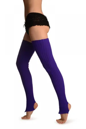 Violet Purple Stirrup Dance/Ballet Leg Warmers