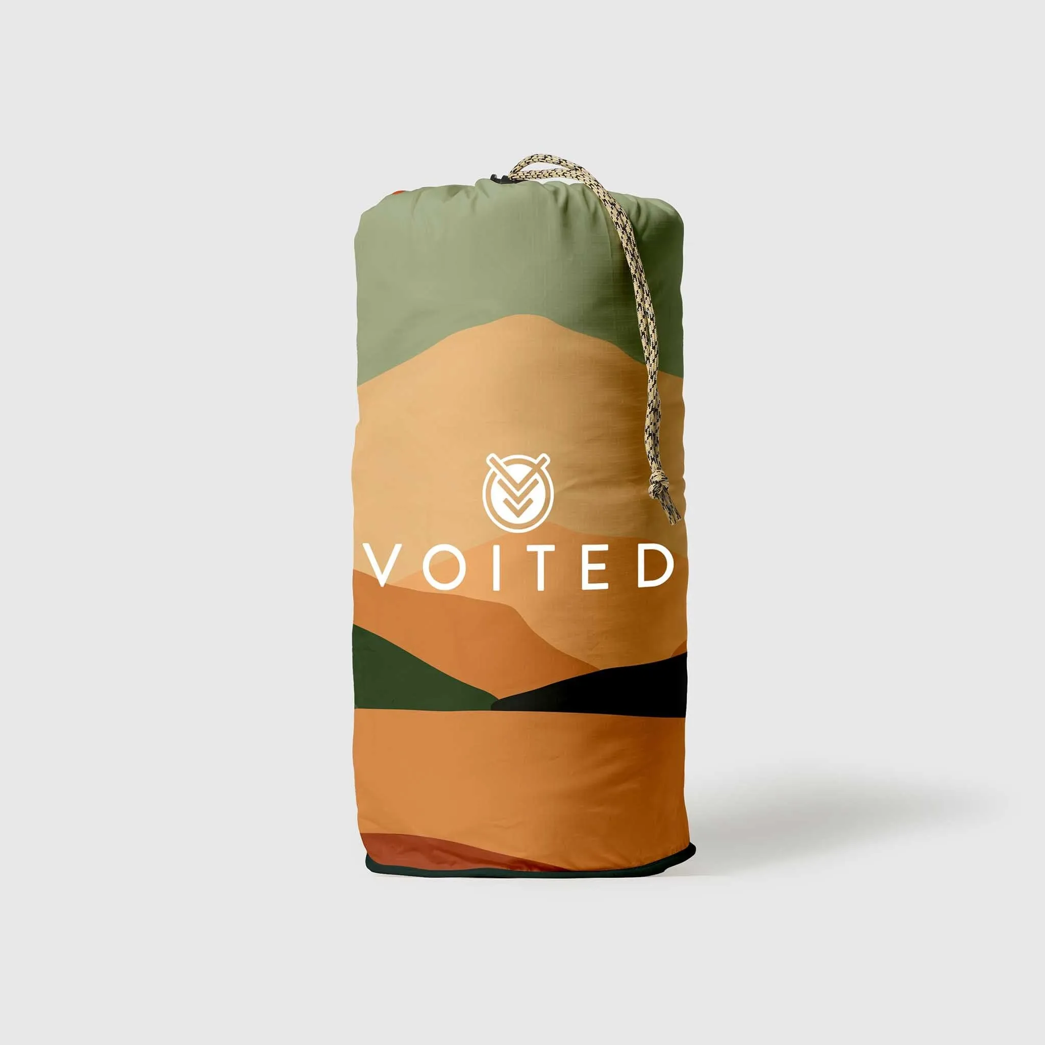 VOITED Recycled Ripstop Outdoor Camping Blanket - Jasper / Tree Green