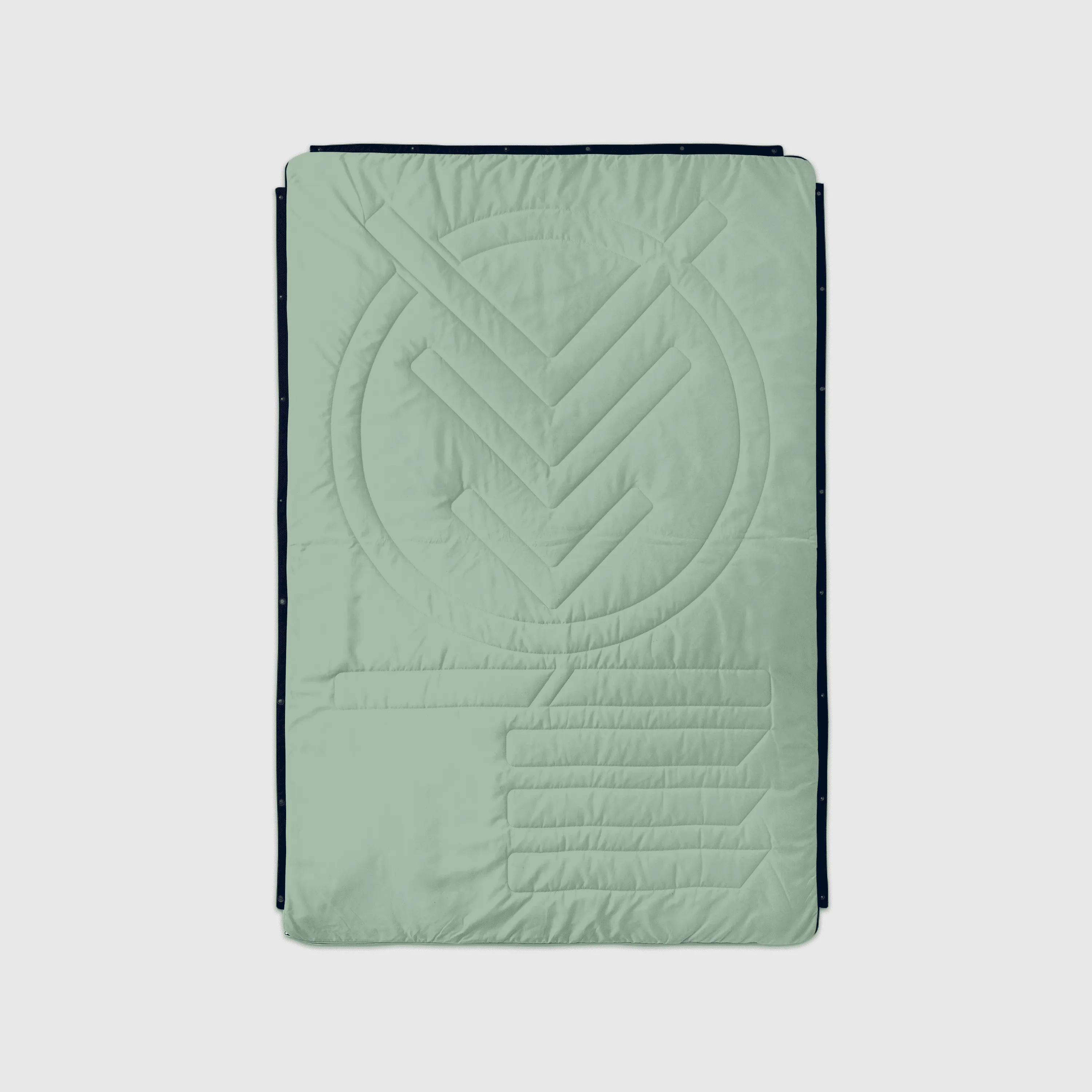 VOITED Recycled Ripstop Outdoor Camping Blanket - Ocean Navy/Cameo Green