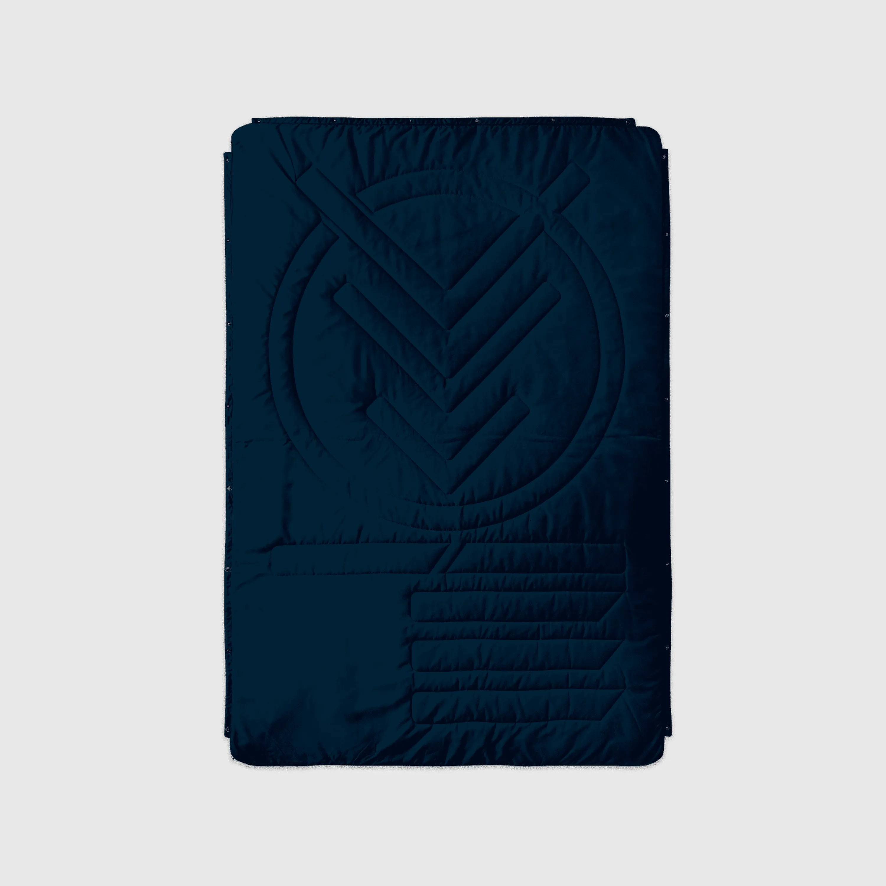 VOITED Recycled Ripstop Outdoor Camping Blanket - Ocean Navy/Cameo Green