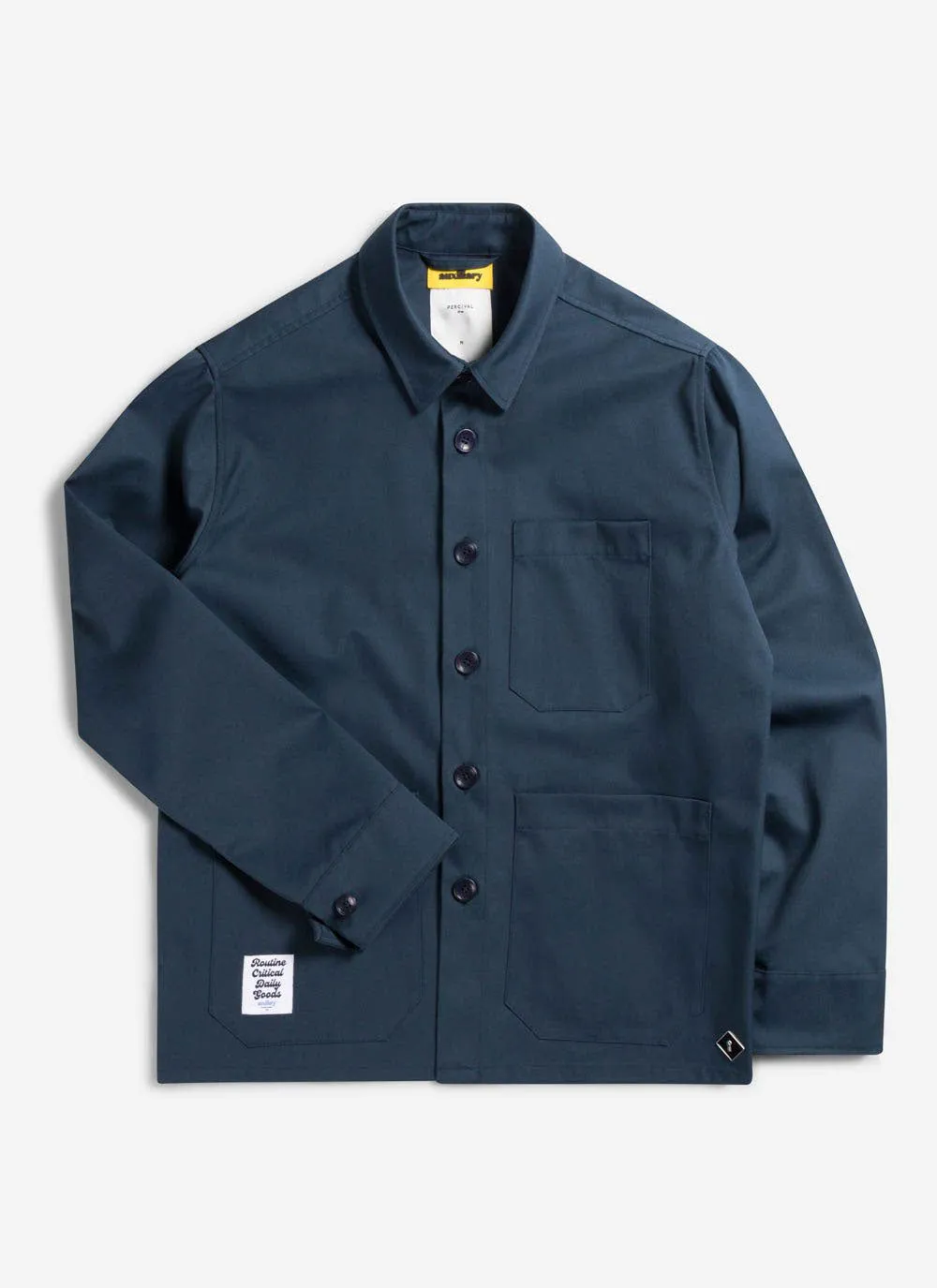 Waterproof Auxiliary Overshirt | Navy with Grey