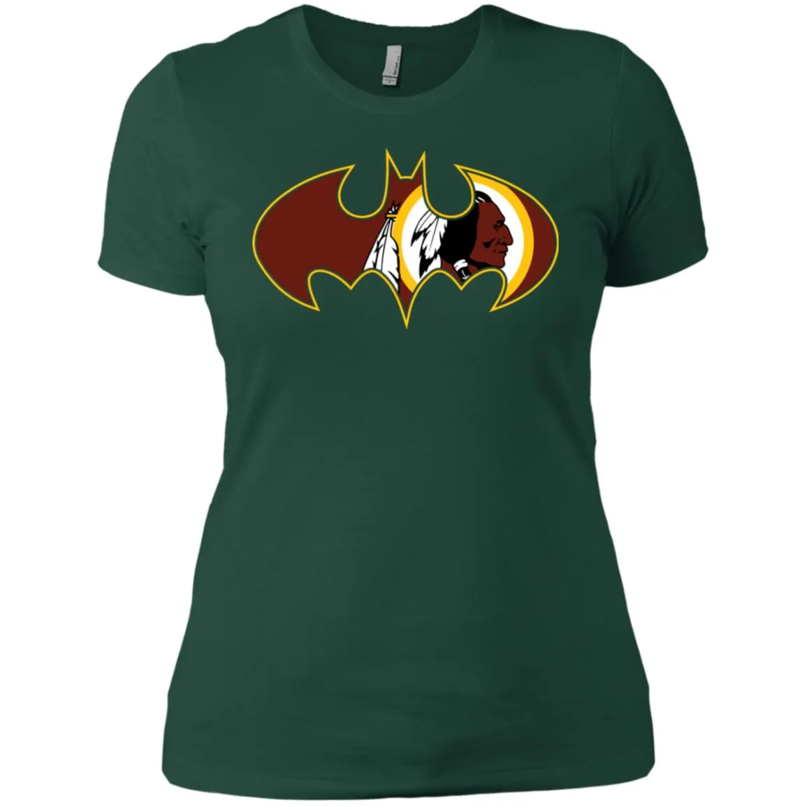 We Are The Washington Redskins Batman Nfl Mashup Women Cotton T-Shirt