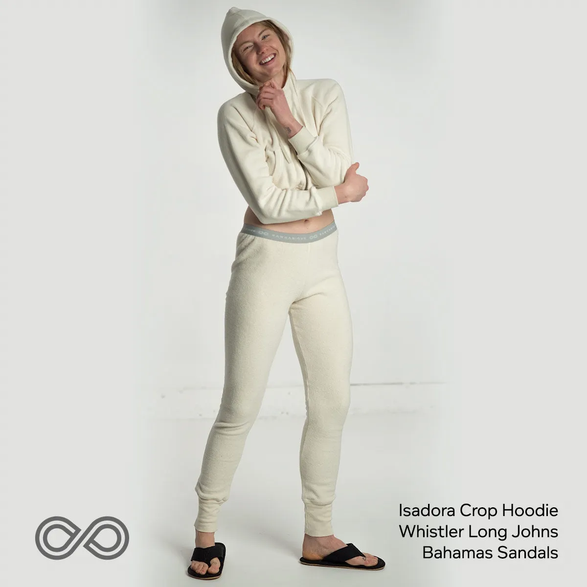 WHISTLER 100% Organic Cotton Fleece Long Johns (Unisex)