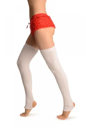 White Stirrup Dance/Ballet Leg Warmers