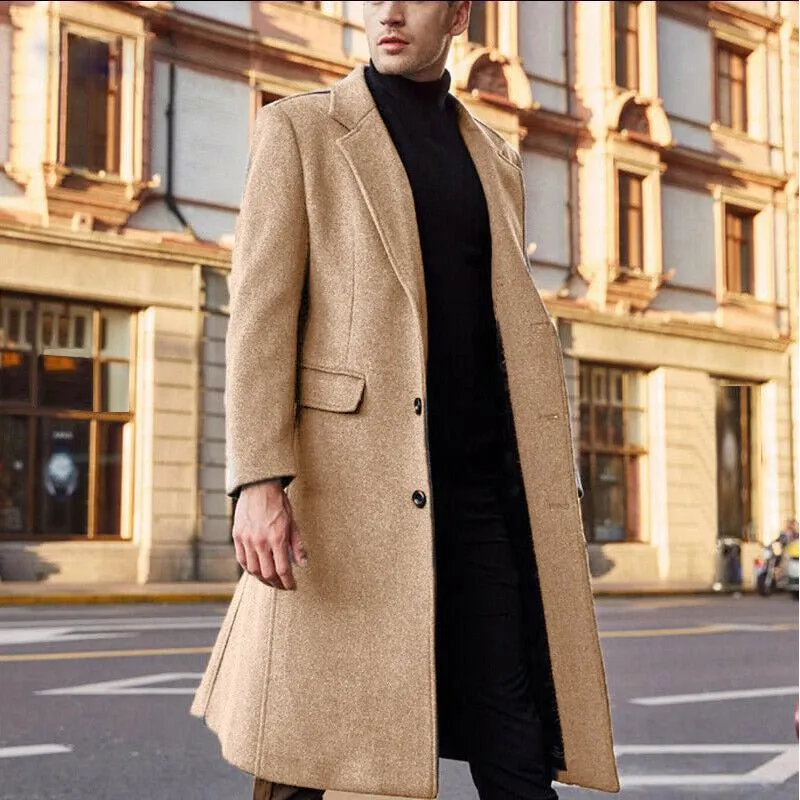 Winter Brown Woolen Long Coat