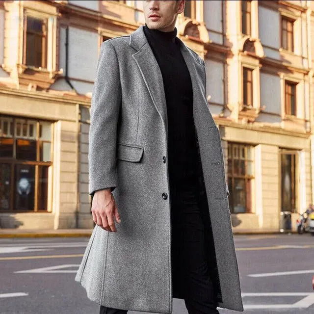 Winter Brown Woolen Long Coat