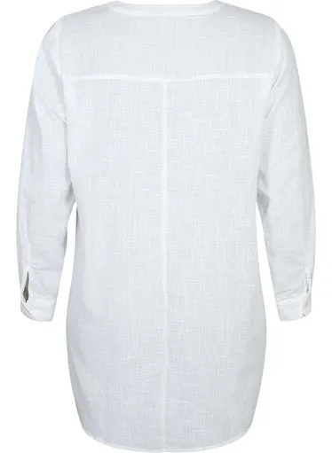 Zizzi Anna Tunic in White