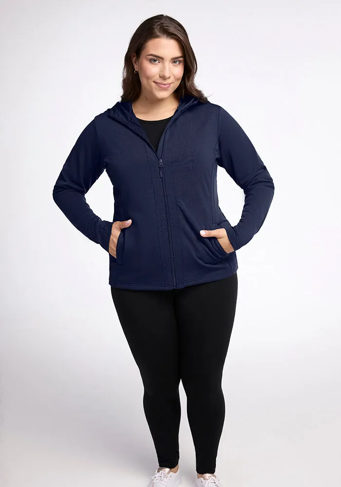 Zoey Zip Up Hoodie • Final Sale Deals! - Deep Navy