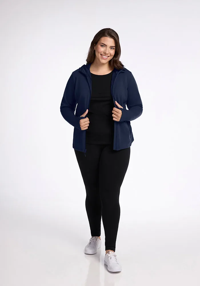 Zoey Zip Up Hoodie • Final Sale Deals! - Deep Navy