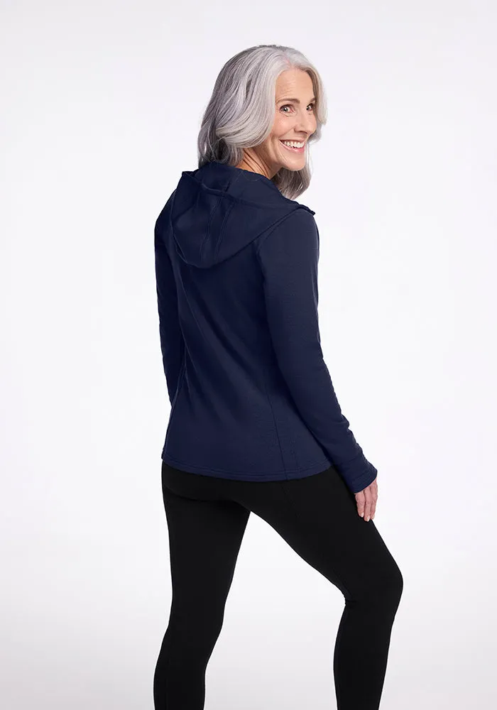 Zoey Zip Up Hoodie • Final Sale Deals! - Deep Navy