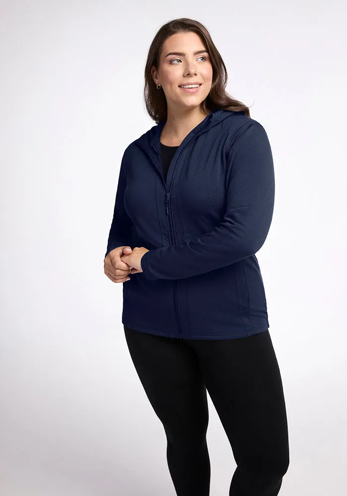 Zoey Zip Up Hoodie • Final Sale Deals! - Deep Navy